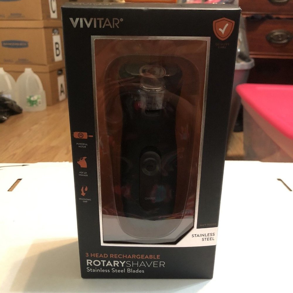 Vivitar Stainless Steel Rotary Shaver One Size Black